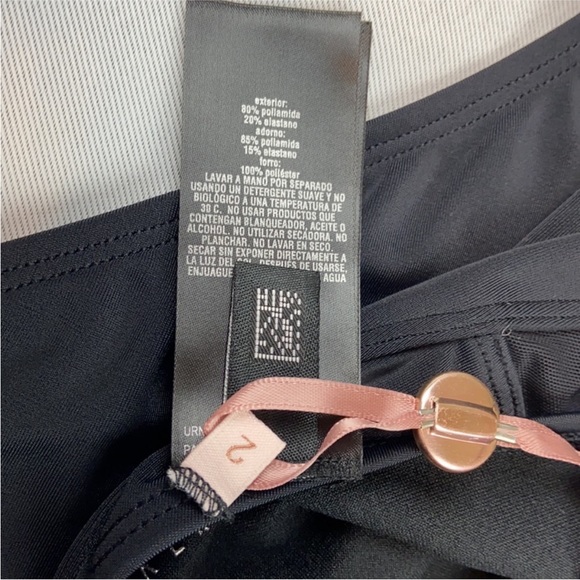 NWT Ted Baker Mech Black One Piece Swimsuit - Picture 6 of 6